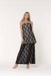 Lace Strapless Tube Maxi Dress