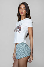 Elevated Basic Graphic Western Short Sleeve Top