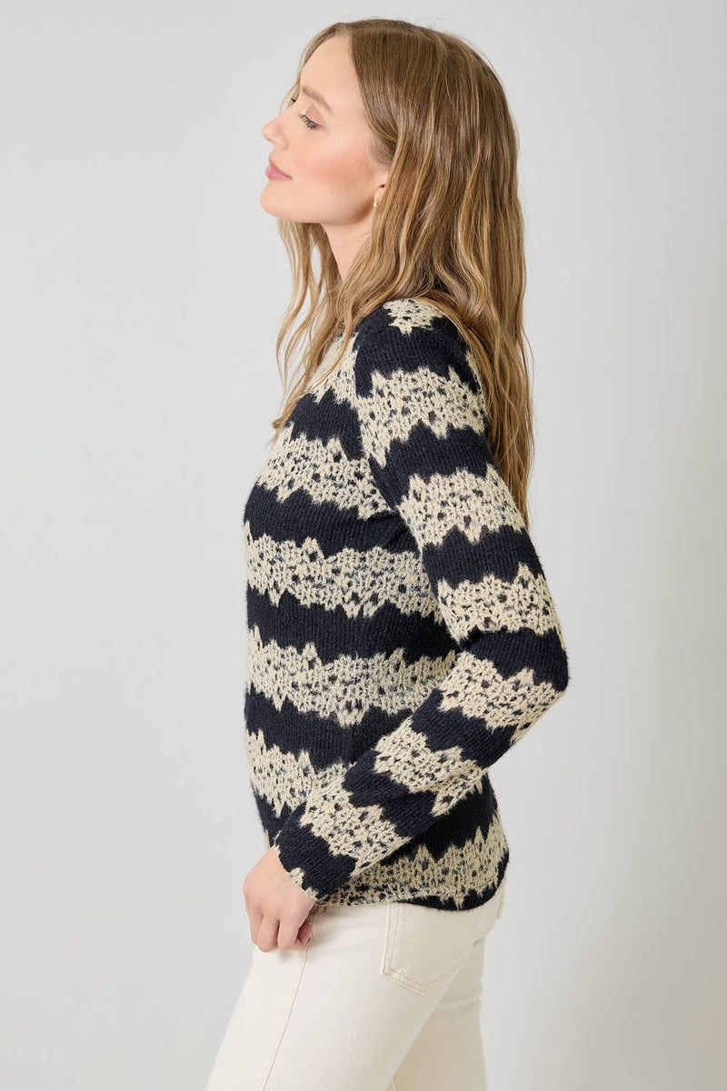 Lace Applique Coverstitch Top