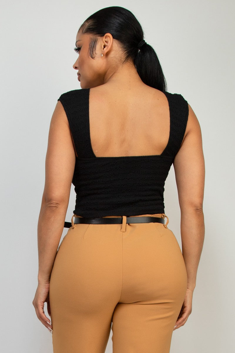 Scoopcut Back Sleeveless Top