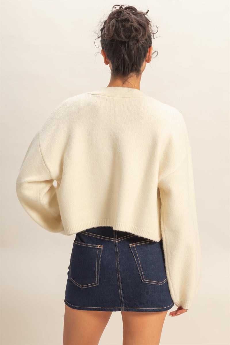 Open Front Cardigan Sweater