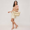 June Woven Knot Straw Tote
