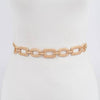 Multi Metal Chain Belt: Gold