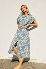 Time Share Rattan Buckle Shirt Dress