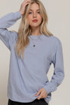 Long Sleeve Round Neck Cotton Tee
