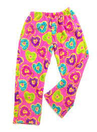 Heart Donut Fuzzy Pants- Girls