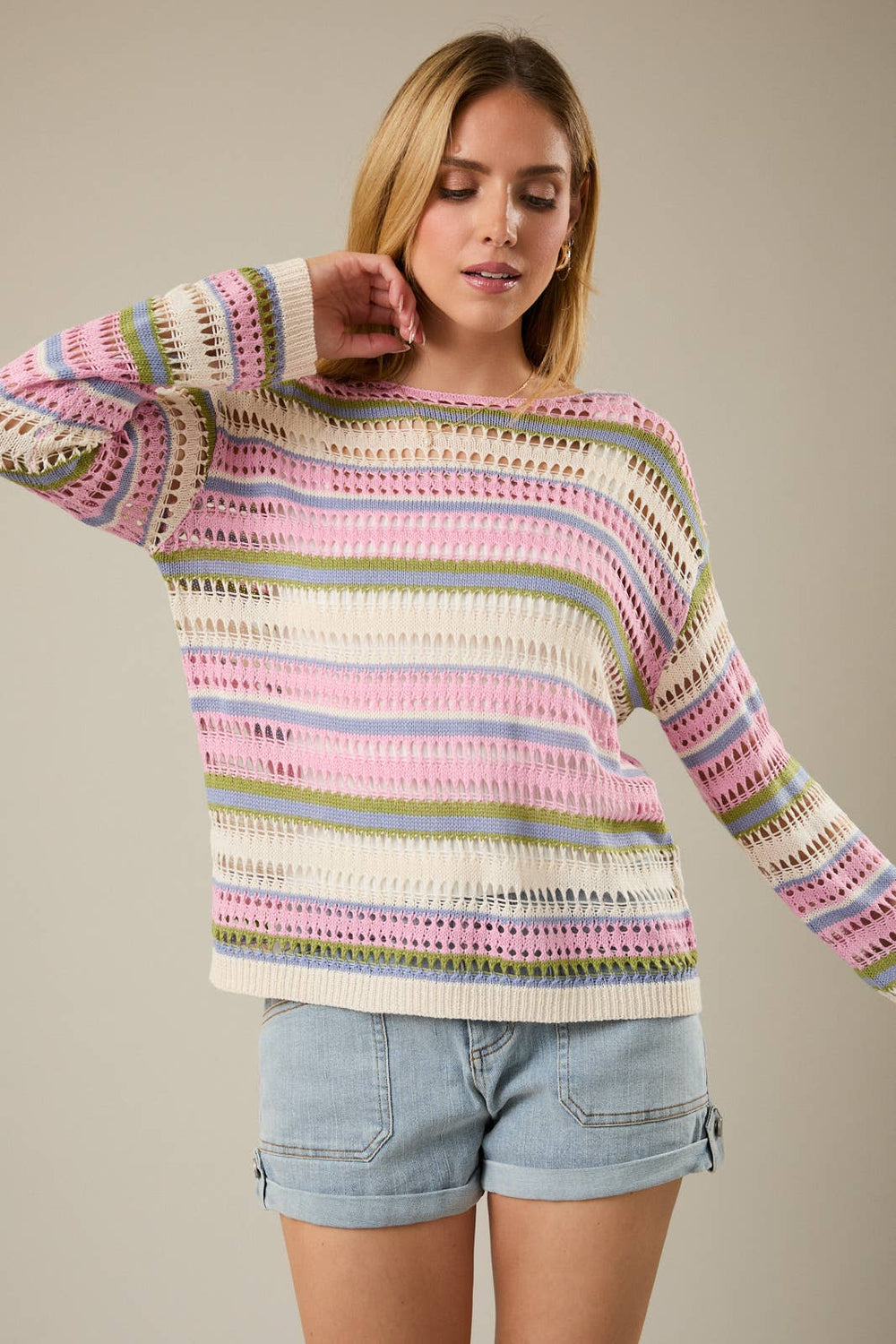 Pink Multi Stripe