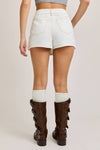Pleated Denim Skort