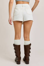 Pleated Denim Skort