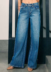 Palazzo Style Wide Leg Jeans