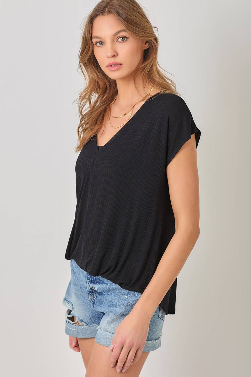 Surplice Neck Top