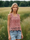Casual Crochet Detail Tank Top