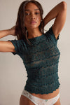 Free People- Angelina Lace Tee