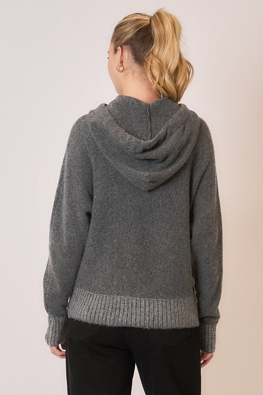 Ultra Soft Knit Pullover Hoodie Sweater