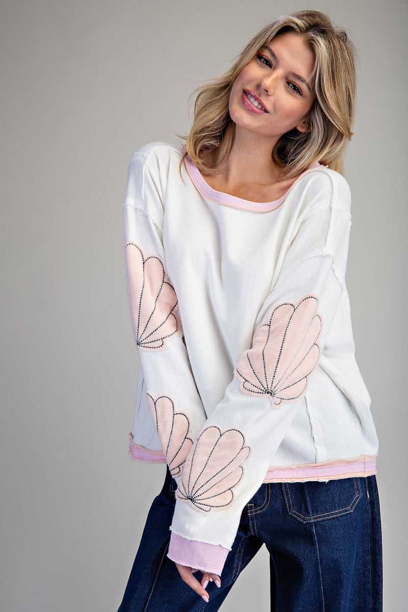 Mineral Washed Shell Long Sleeve Top – TandyWear
