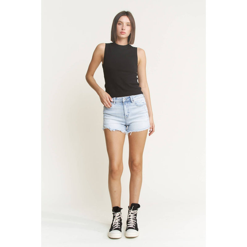 MICA Super High Vintage Raw Hem Shorts
