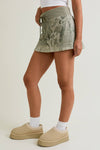 Tree Camo Printed Mini Skirt