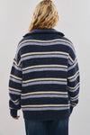 Oversized Pullover Stripe Sweater