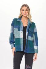 Vintage Havana- Plaid Shirt Jacket