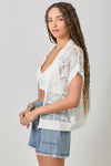 Embroidered Hand Knitting Cardigan
