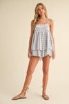 Trapeze Baby doll Tassel Romper