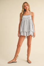 Trapeze Baby doll Tassel Romper