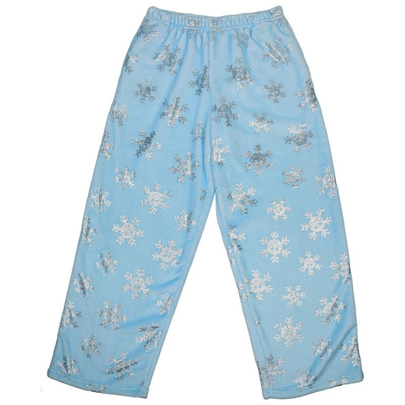 Shimmering Snowflakes Plush Pants- Girls