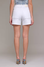 Hidden "Ava" High Rise A-Line Shorts w/ Tie Strap