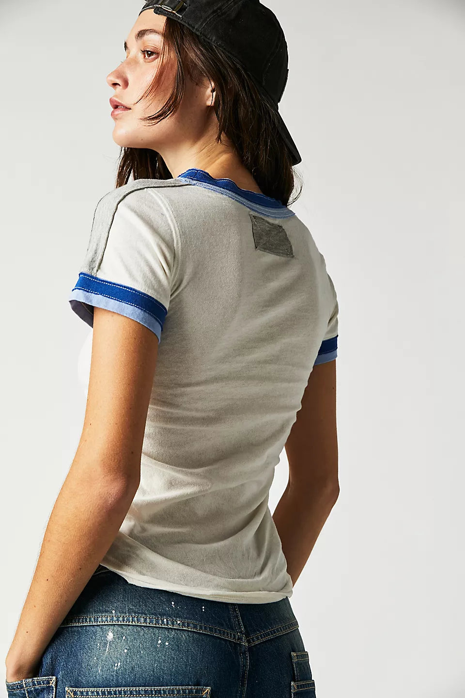 Free People Sporty Mix Tee