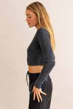 Ribbed Sweater Crop Top