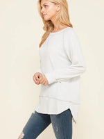 Tiger Brush Boat Neck Sweater