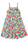 Smocking Back Floral Maxi Dress- Girls