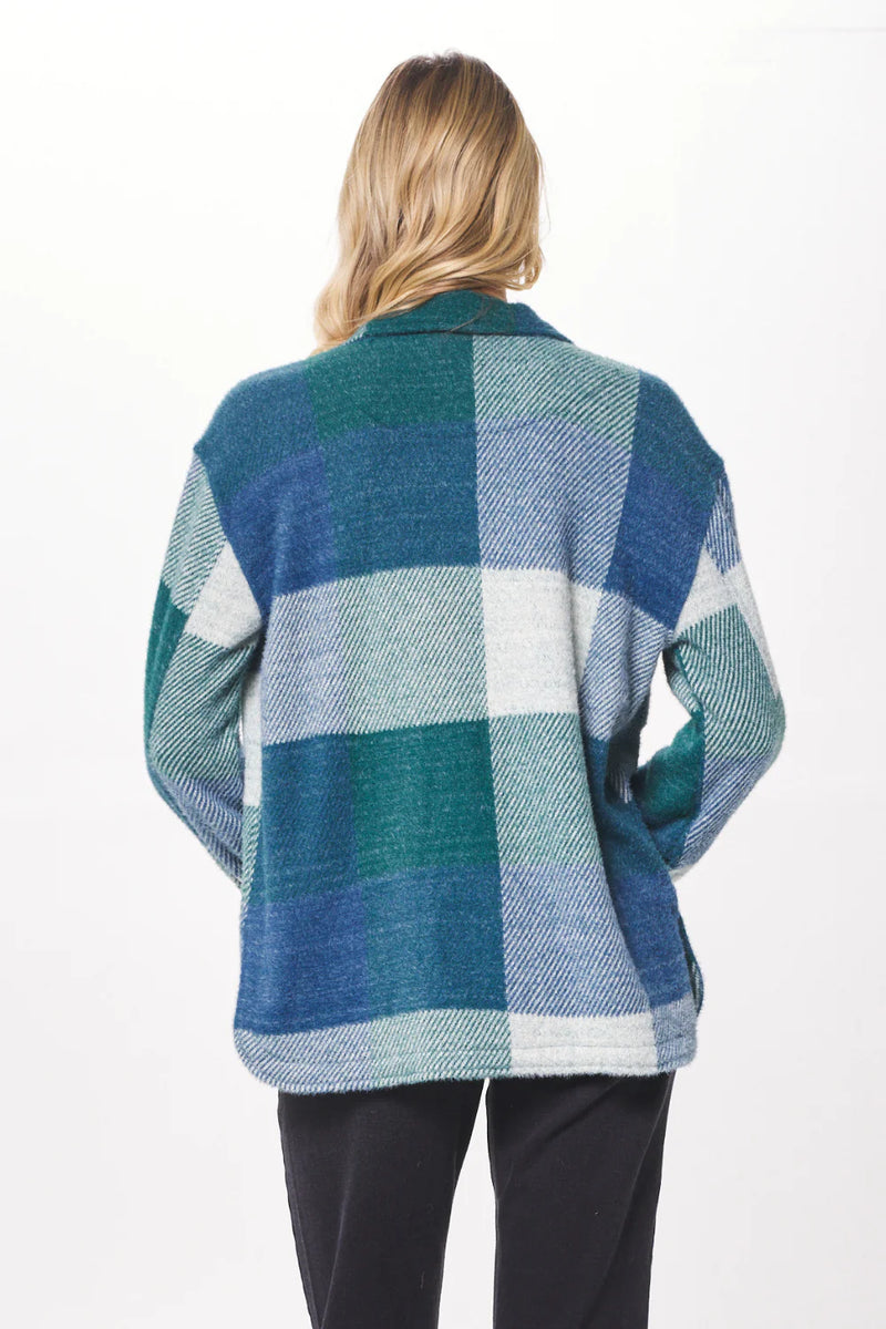 Vintage Havana- Plaid Shirt Jacket