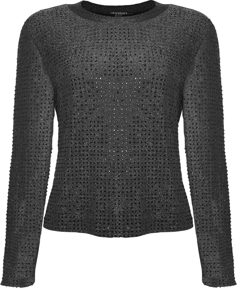 Metallic Stud Knit Top
