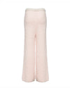 Soft pink cozy sweatpants with a fluffy texture and relaxed fit, perfect for Long Island boutique fashion.