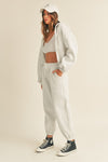Oversized Hooded Jacket And Pants Set