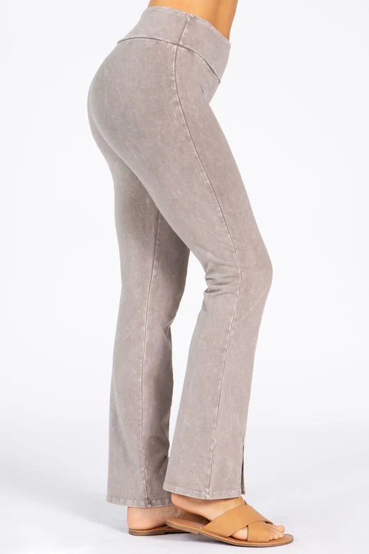 Straight Fit Pants  - Stone