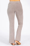 Straight Fit Pants  - Stone
