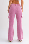 Terry & Gauze Mix Cargo Pants