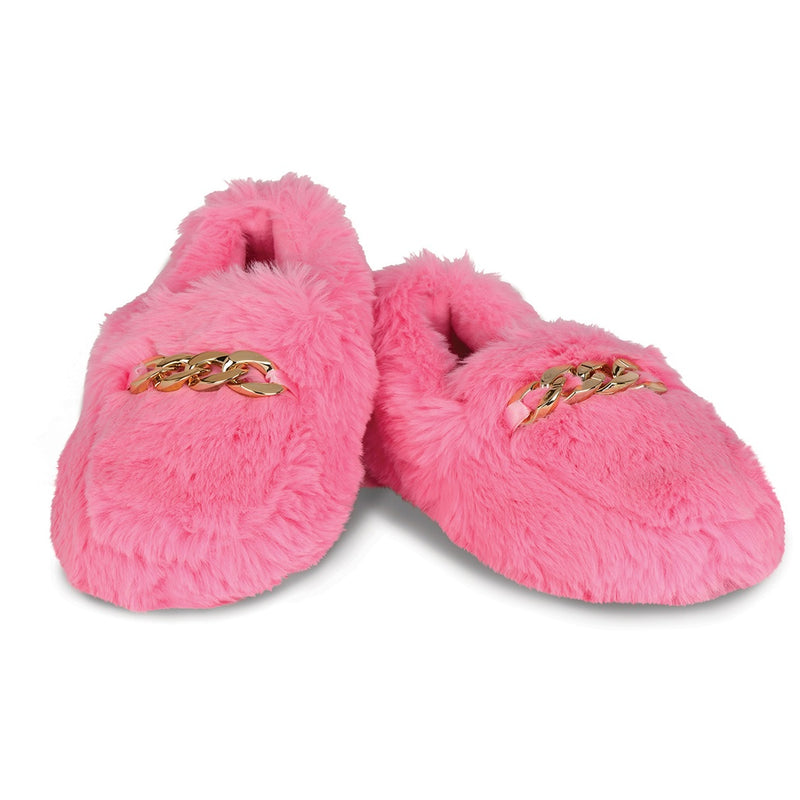 Furry Loafer Slippers- Girls