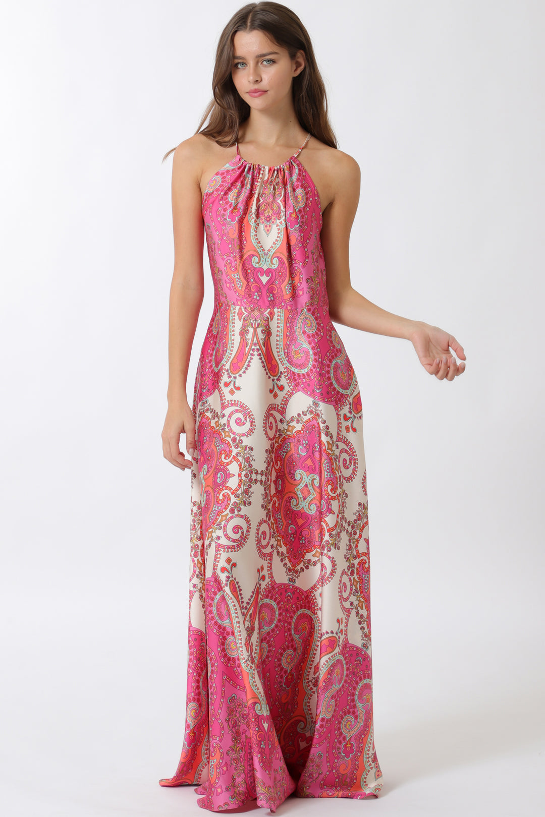 green maxi evening dress Baltic Born Womens Adelyn Maxi Dress | Green Floral