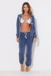 Ocean Drive- Burnout Zip Hoody