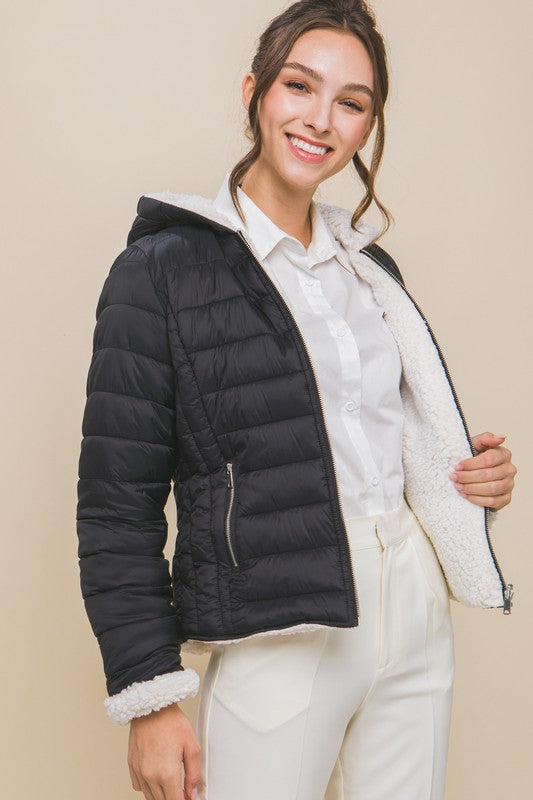 Reversible Sherpa Fleece Jacket