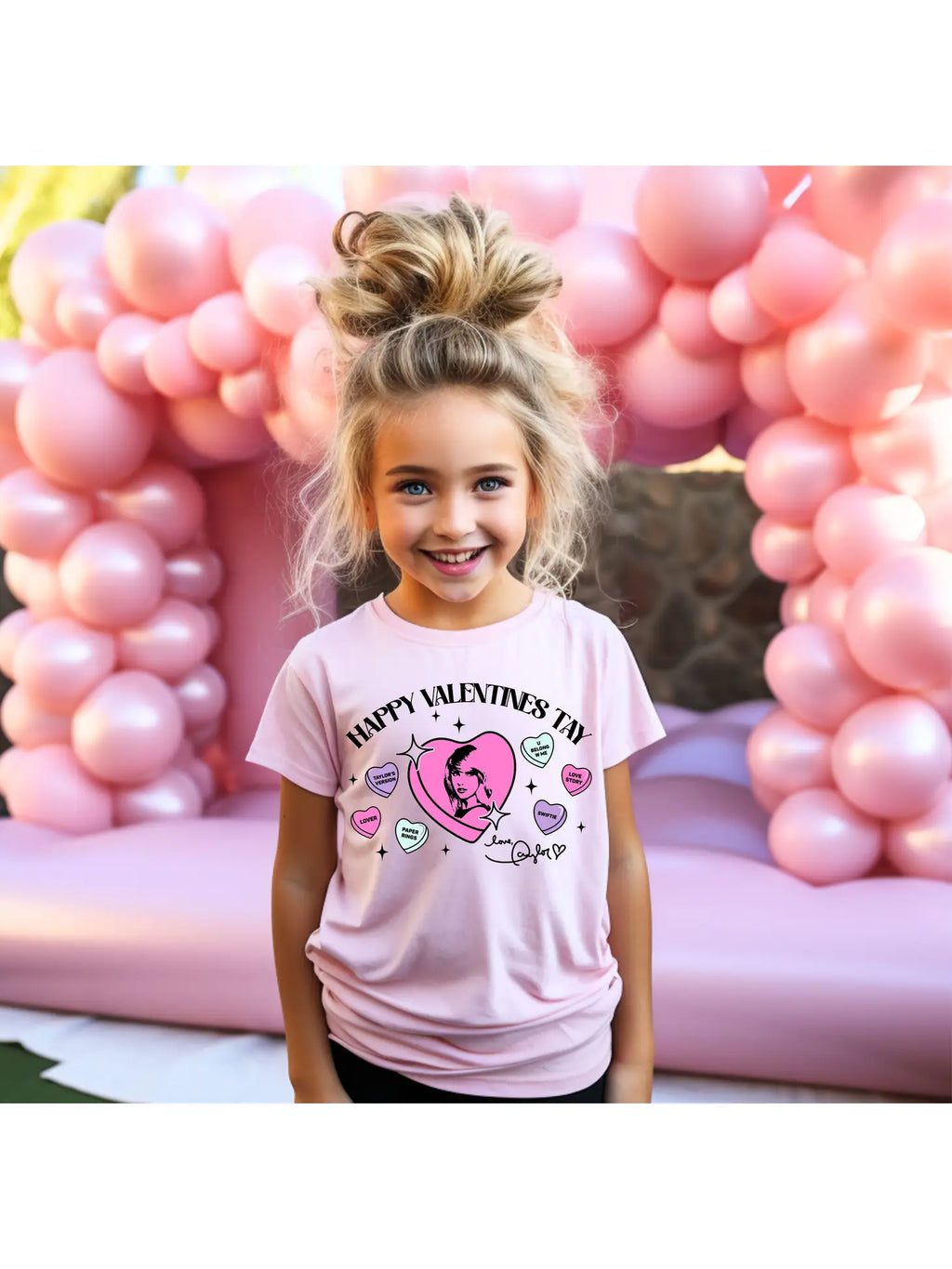 Happy Valentine’s Tay Candy Tee- Girls