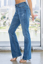 Vibrant- Mid Rise Basic Bootcut Jeans