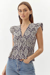 adelyn rae Seriana Embroidered Top