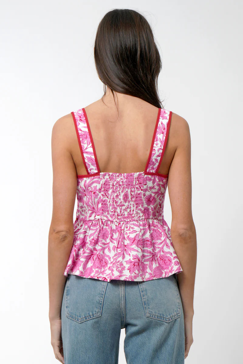 adelyn rae Luna Scalloped Peplum Top