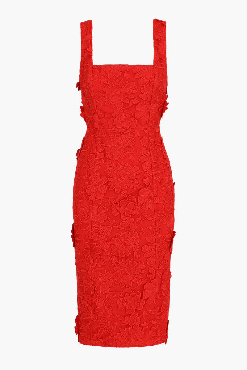 adelyn rae 3D Lace Up Mini Dress