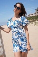 adelyn rae Halton Puff Sleeve Printed Mini Dress