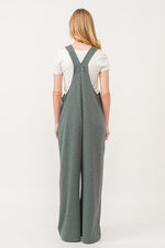 French Terry Tie Strap Jumpsuit